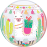 Happy Birthday Llama Party 22" Bubble Balloon