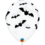 Halloween Bats Diamond Clear 11" Latex Balloons 25pk