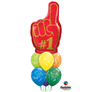 Number 1 #1 Red Finger 37" Foil Balloon