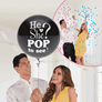Gender Reveal Pop To See 2ft (24") Latex Balloon & Confetti