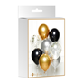 Black, Gold & Silver DIY 11" Latex Balloons 10pk