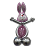 Purple Rabbit 14" Foil Balloon Loose