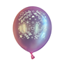 Birthday Princess Satin Printed 11" Latex Balloons 6pk
