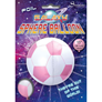 15" Light Pink Football Galaxy Sphere Foil Balloon