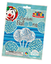 Pre-Filled Blue Confetti 12" Clear Latex Balloons 6pk
