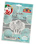 Pre-Filled Silver Confetti 12" Clear Latex Balloons 6pk