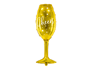 Gold Wine Glass Cheers 31" Foil Balloon