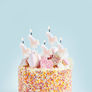 Mini Unicorn Shaped Party Cake Candles 5 Pack