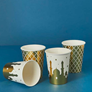 Eid Paper Gold Foiled Cups 230ml 8pk