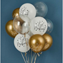 Eid Mubarak Bouquet Latex Balloons 12pk