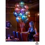 11" Qualatex Chrome Blue Latex Balloons