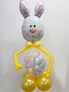 White Rabbit Bunny Head 30" Foil Balloon (Loose)