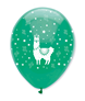 Llama Assorted Colour 12" Latex Balloons 6pk