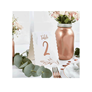 Rose Gold Table Numbers 1 - 12