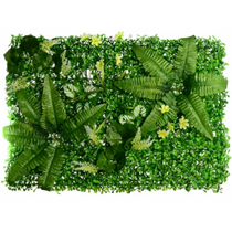 Mixed Green Foliage Wall Panels 12pk