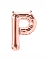 16" Letter P Rose Gold Foil Balloon