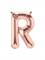 16" Letter R Rose Gold Foil Balloon