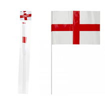 St George's Cross 12" Hand Waving Flags 4pk