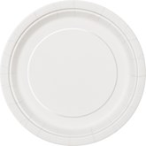 Bright White 7" Round Paper Plates 8pk
