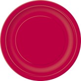 Ruby Red 7" Round Paper Plates 8pk