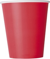Ruby Red 9oz Paper Cups 8pk