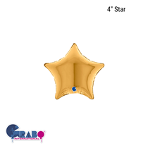 Grabo Gold 4" Star Foil Balloon