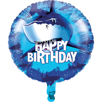 Shark Splash Party 18" Foil Balloon