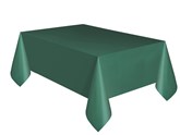 Unique Party Forest Green Rectangular Plastic Tablecover 54"x 108"