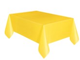 Yellow Rectangular Plastic Tablecover 54"x 108"