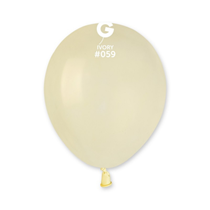 Gemar Standard Ivory 5" Latex Balloons 100pk