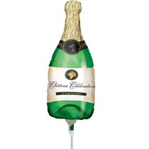 Champagne Bottle foil mini shape balloon
