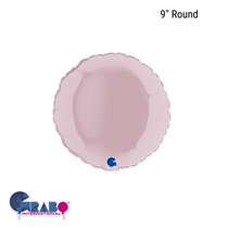 Grabo Pastel Pink 9" Round Foil Balloon
