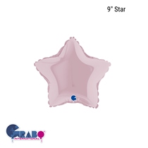 Grabo Pastel Pink 9" Star Foil Balloon