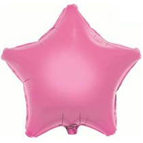 Pink 19" Star Foil Balloon Packaged