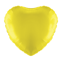 Yellow 18" Heart Foil Balloon