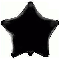 Black 19" Star Foil Balloon Packaged