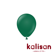 Kalisan Standard 5" Dark Green Latex Balloons 100pk