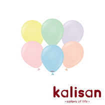 Kalisan Standard 5" Macaron Mix Latex Balloons 100pk