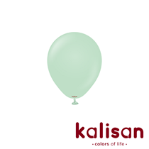 Kalisan Standard 5" Macaron Green Latex Balloons 100pk
