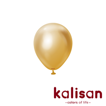 Kalisan 5" Mirror Gold Latex Balloons 100pk