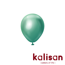 Kalisan 5" Mirror Green Latex Balloons 100pk