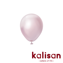 Kalisan 5" Mirror Pink Gold Latex Balloons 100pk