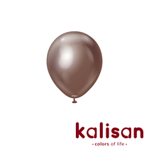 Kalisan 5" Mirror Chocolate Latex Balloons 100pk