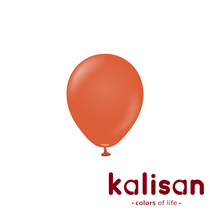 Kalisan Retro 5" Rust Orange Latex Balloons 100pk