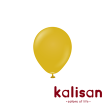 Kalisan Retro 5" Mustard Latex Balloons 100pk