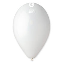 Gemar Standard White 12" Latex Balloons 50pk
