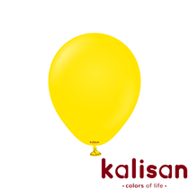 Kalisan Standard 12" Yellow Latex Balloons 100pk