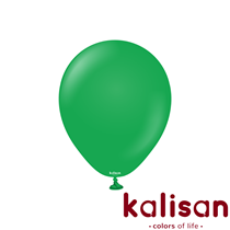 Kalisan Standard 12" Green Latex Balloons 100pk