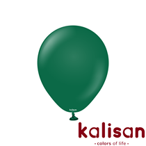 Kalisan Standard 12" Dark Green Latex Balloons 100pk