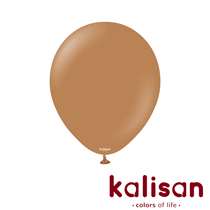 Kalisan 12" Standard Caramel Brown Latex Balloons 100pk